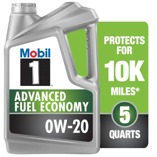 Mobil 1 Advanced Fuel Economy Full Synthetic Motor Oil 0W-20, 5 Quart - Image 4